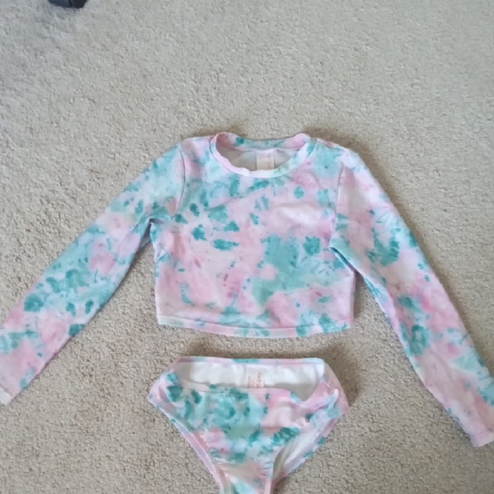 Cat & Jack Girl's Tie-Dye Bathing Suit